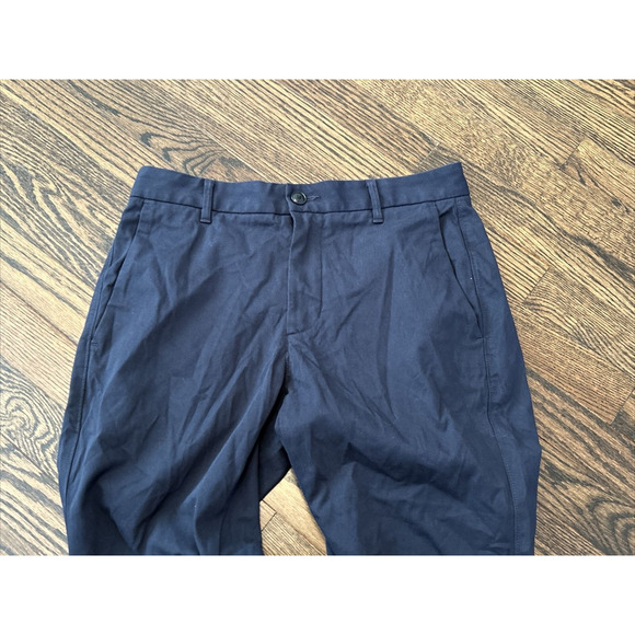 Everlane Mens 30x32 The Performance Chino Uniform Pants Navy Blue Slim Fit NWT - Picture 3 of 8